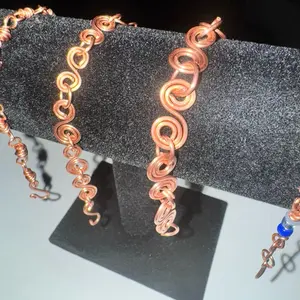 Copper Swirl Bracelet Small Swirl Elegant Minimalist Bangle for Daily Wear Versatile Accessory Thoughtful Gift