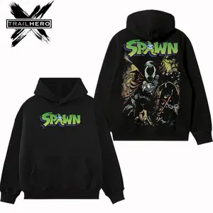TRAIL HERO - Spawn  Premium Acid Washed Hoodie T-Shirt, En Sabah Nur Hoodie Shirt, Character Comics Fans Shirt, Superhero Washed Shirt, Comic Book Fans T-Shirt, Superhero Graphic Tee Cotton
