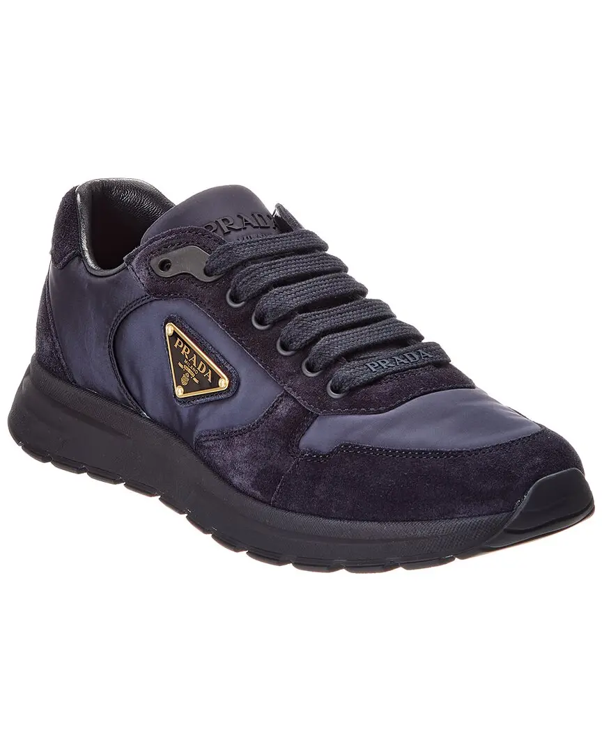 Prada Prax 2.0 Nylon & Suede Sneaker