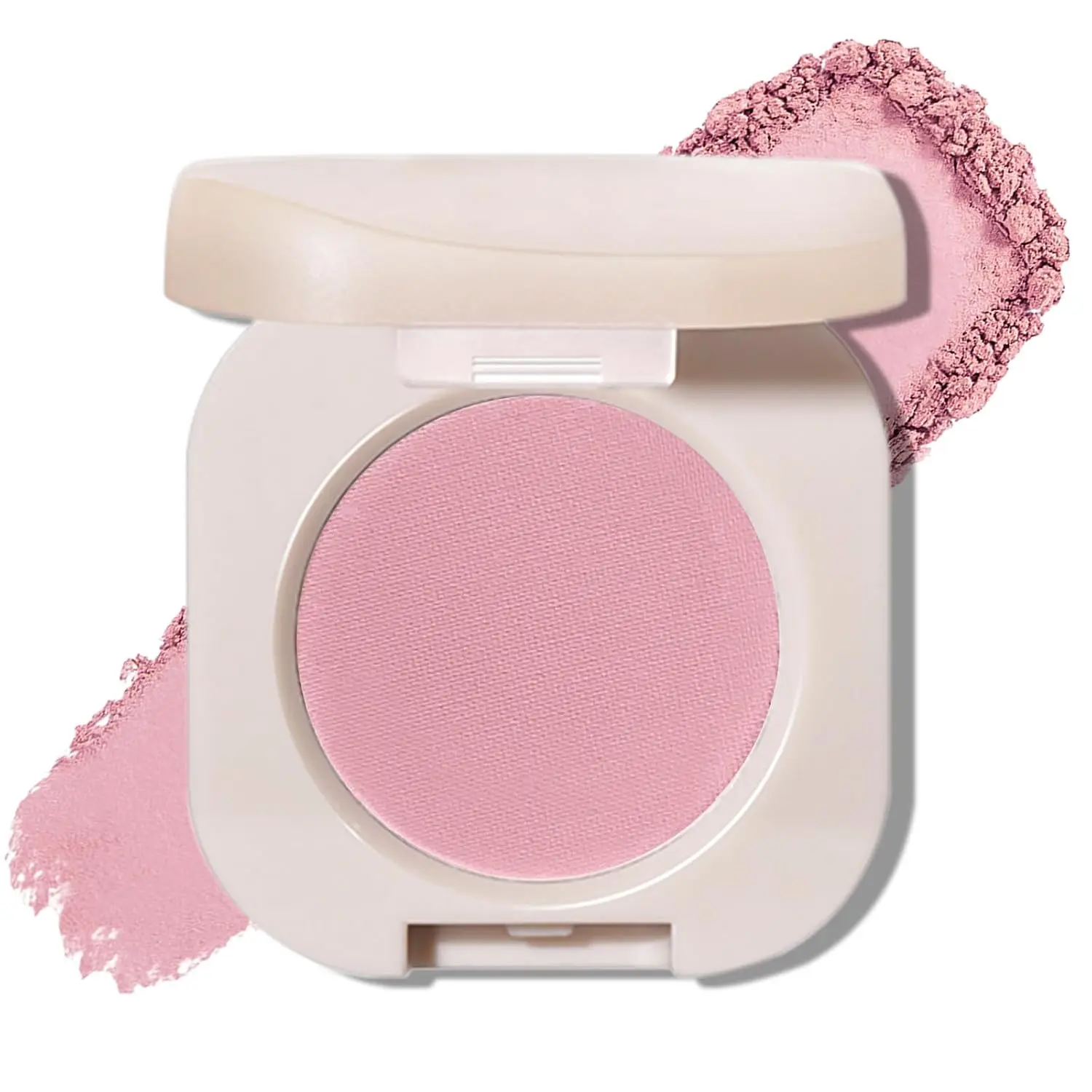 Single Matte Eyeshadow - Lavender Pink, Ultra-fine Lightweight Powder, High Pigment, Long Lasting, Multiuse Blendable for Eyes and Blush, Korean Makeup, Half Pink