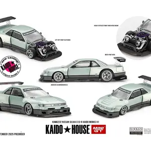 Kaido House x Mini GT Nissan Silvia S13-R KAIDO WORKS V1 – Sea Foam Green