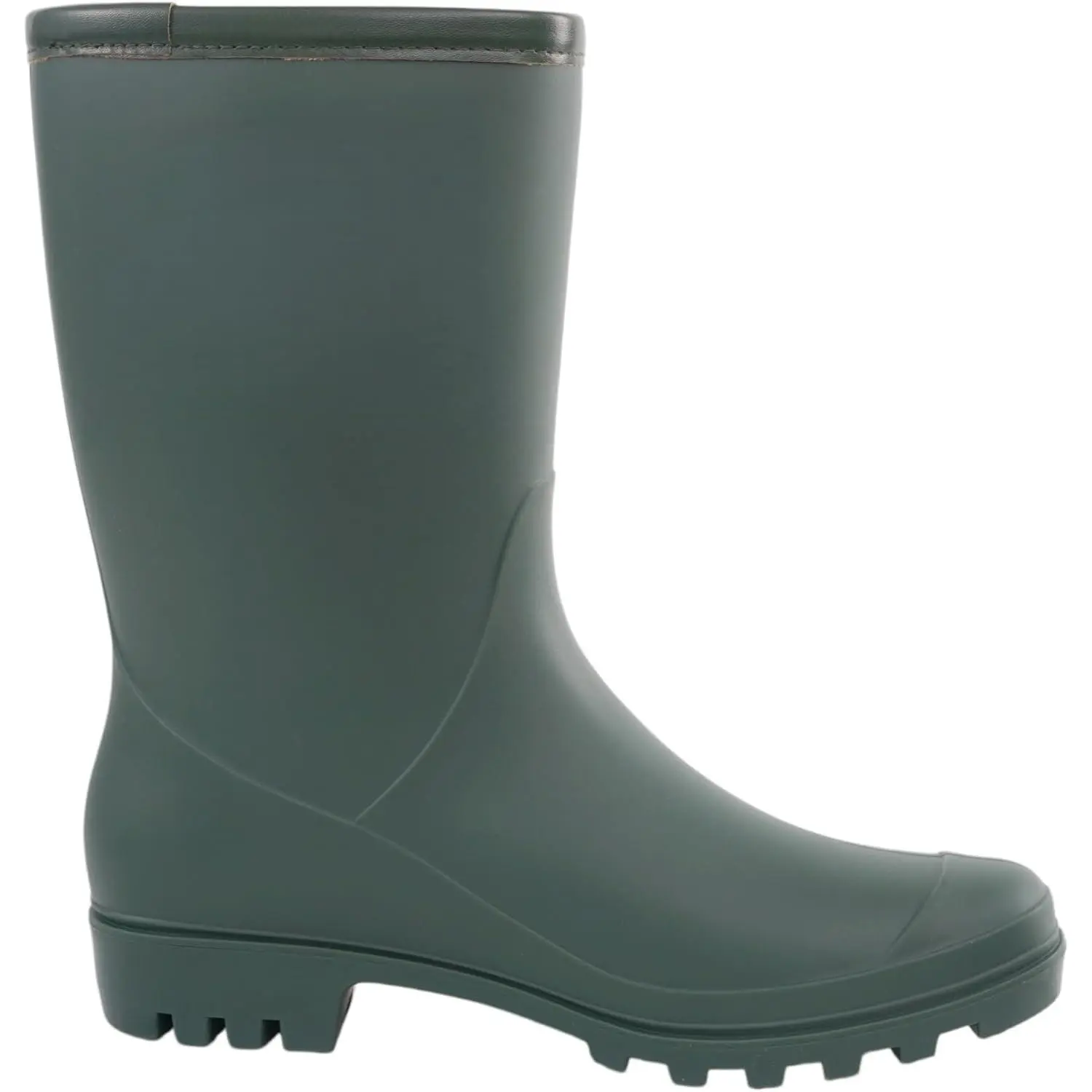 Women's Mid Calf Rain Boots Waterproof Fashion Garden Shoes Anti-slipping Rainboots For Women Comfortable Insole Light Rain Shoes