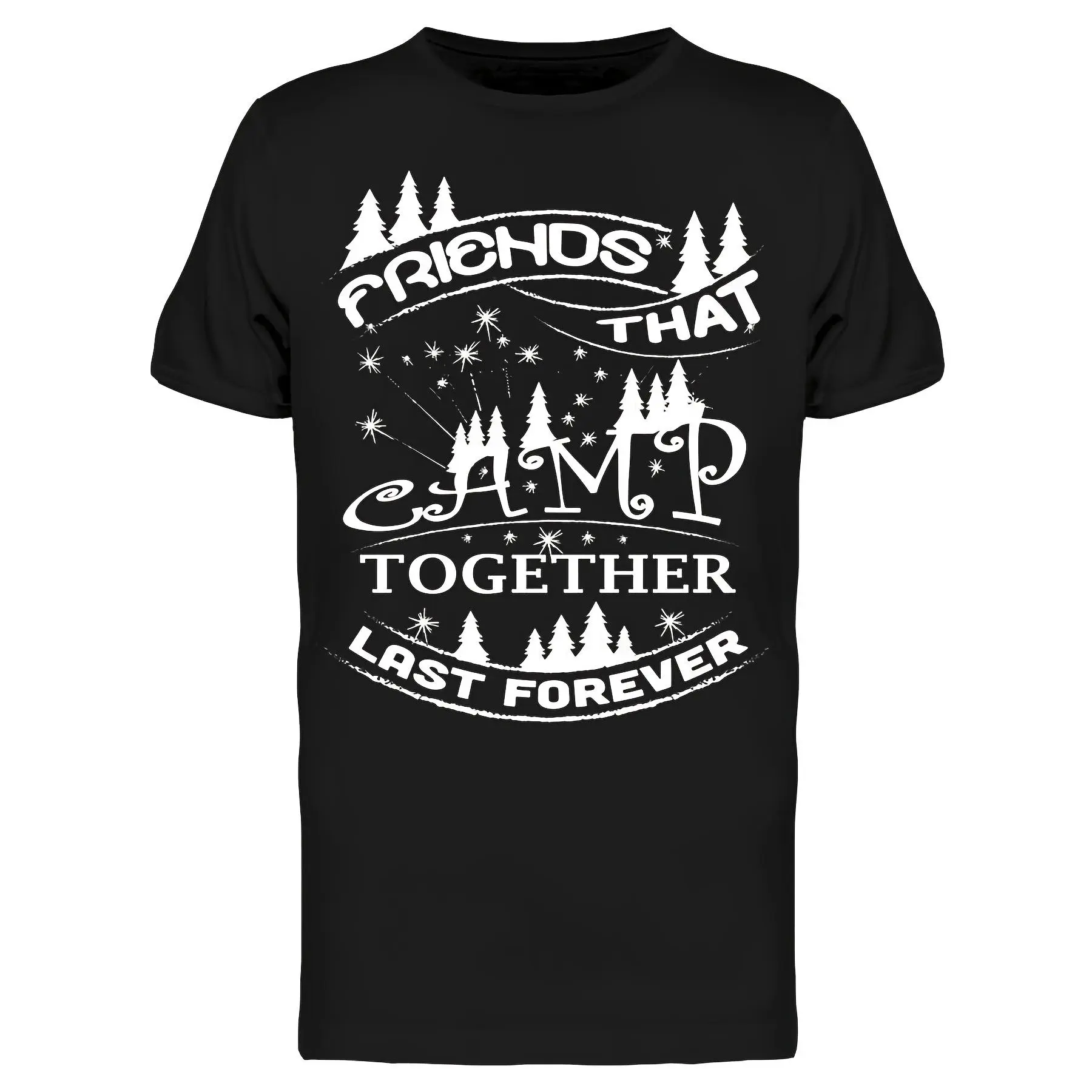 GGOR Friends That Camp Together Last T-Shirt Men -Image by Shutterstock, Male Large, Holiday Shoppers, PLUS SIZE