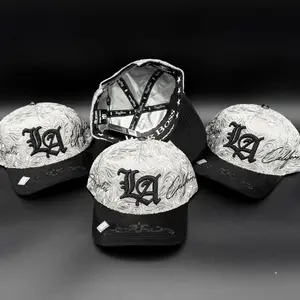 Klan Hats - LA California Grey Quality Caps Snapback Hat Mesh Baseball Cap