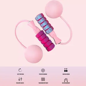 Jump Rope with 2 in 1 Training Adjustable Ropeless Skipping Rope Fitness Weighted, Adjustable Weighted Cordless Jumping Rope