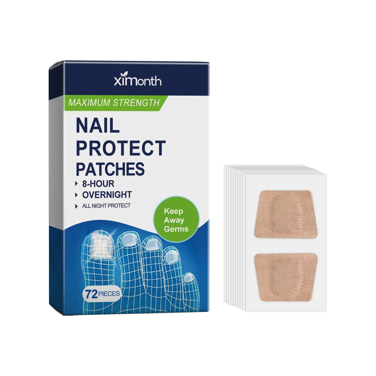Ximonth Nail Repair Patch, A Gentle And Clean Hand, Foot And Foot Nails Soft And Moisturizing Nail Repair Patc