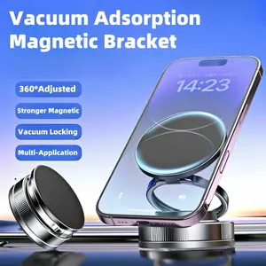 360 Adjustable Vacuum Holder Magnetic Bracket with Stronger Magnetic Vacuum Locking & Multi Application Features