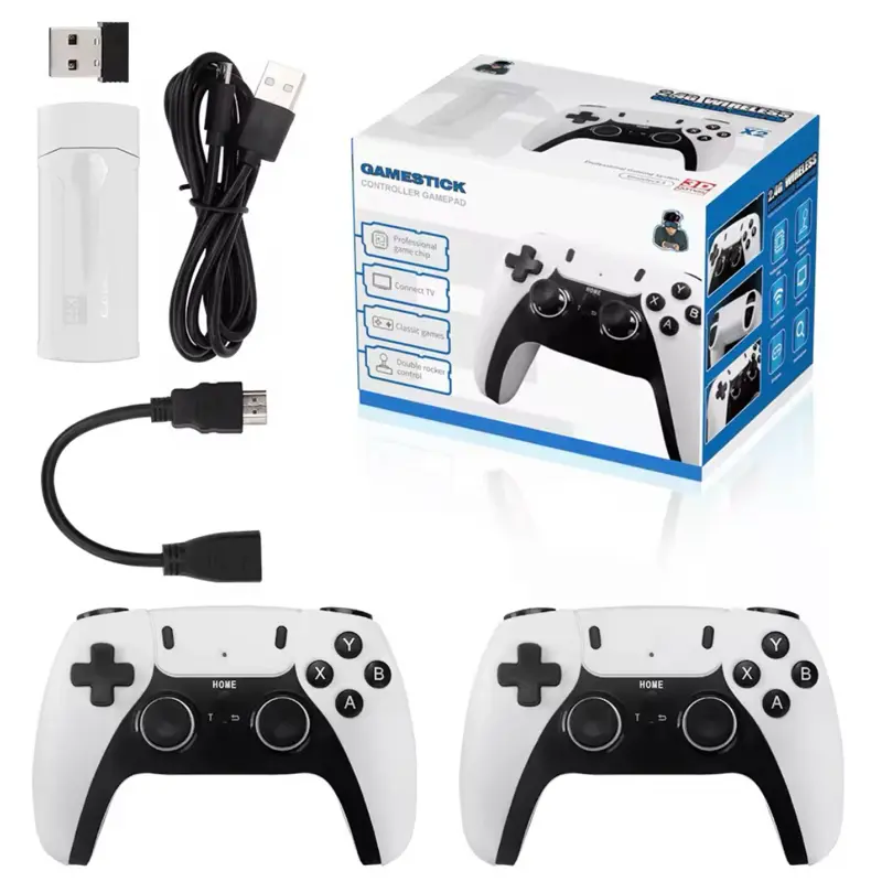 Wireless Retro Gaming Console with Emulators Portable Vintage Game
