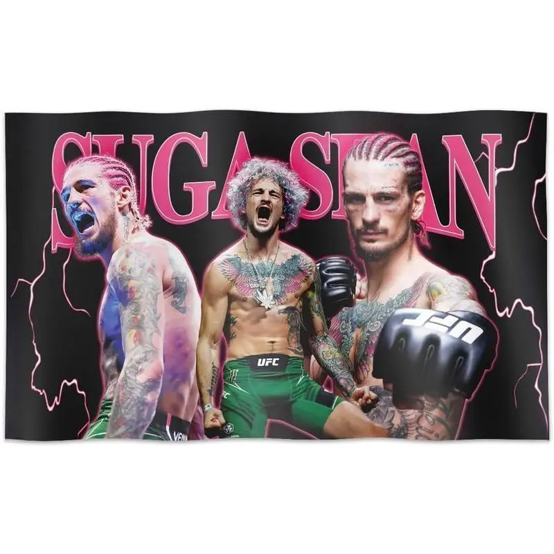 Sean Boxing Linen-Cotton Light Tapestry Flag, Funny Poster Banner, Indoor/Outdoor Wall Hanging for College Dorm Room (Size-Specified Home Decor Item) bedroom decor tapestry cheap bedroom decor cool stuff for your bedroom