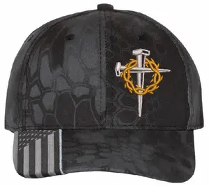 Fierstien Brand Jesus 3 Nail Crown of Thorns Embroidered Typhoon Adjustable Christian Hat