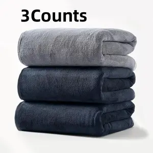 Microfiber Bath Towel Set, 3 Counts/set Quick Drying Towel, Soft Absorbent Towel for Bathroom, Spa, Yoga, Fitness