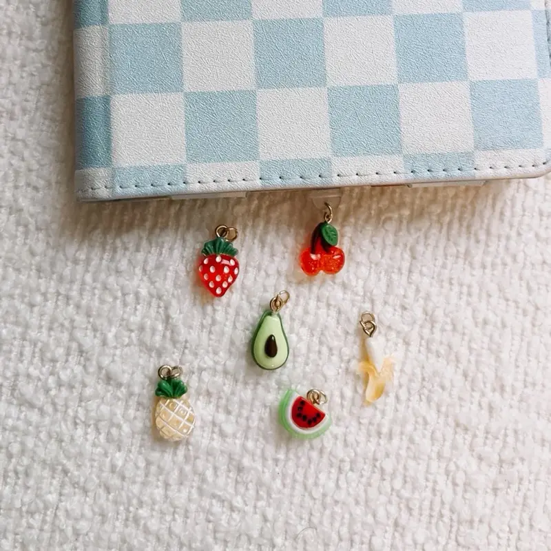 Fruit Dust Plug for Kindle | USB-C & Micro USB Charm | E-Reader Accessory Gift | Charms