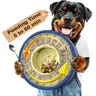 KADTC 5-60 Min Adjustable Slow Feeder Bowl for Fast Eaters, Spinning Dog Puzzle Feeder, Anti-Gulping Interactive Food Dispenser, 4-Cup Capacity, Mental Enrichment Treat Toy