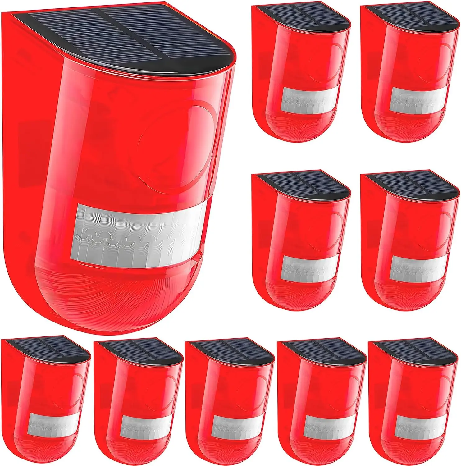 129dB Siren Solar Security Alarm, Motion Sensor Antitheft Device, Automatic Emergency Alarm System, 6 LED Flash Modes, IP55 Outdoor Security Speaker for Home, Farm & Home Improvement, 129dB Siren Alarm