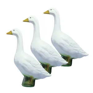 Union Products Wild Goose Outdoor Lawn Garden Statue, 23" Tall Figurine, 3 Pack