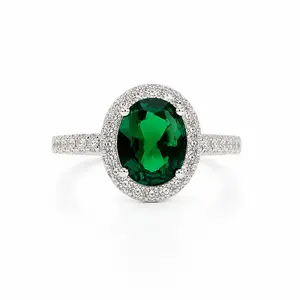Oleander Ring in Emerald