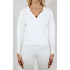 Long Sleeve Shaker Stitch Pullover with Hood