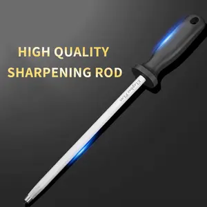 High-End Professional Steel Knife Sharpening Rod, Ideal for Home Kitchen, Restaurant, and Hotel Use, Essential Kitchen Tool