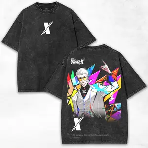To Be Hero X Graphic Tee Dark Anime Vibe Heavy Cotton Oversized Retro Washed Streetwear Limited Drop
