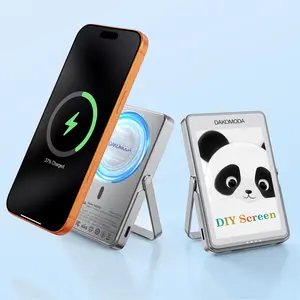 [WeeklyDeals] – E-Ink Display Power Bank: 5000mAh Magnetic Wireless Fast Charger with Customizable Photo Screen | MagSafe Compatible for iPhone & Android | Valentine’s Day Birthday Anniversary Gift