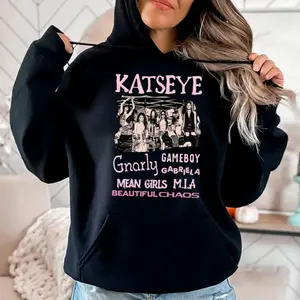 Katseye Mean Girls M.I.A Hoodie, Beautiful Chaos Merch Sweatshirt, Katseye Soft Is Strong Shirt, Gnarly, Gameboy, Gabriela, Katseye Korea Kpop Tee, Unisex Sweater Pullover Tee