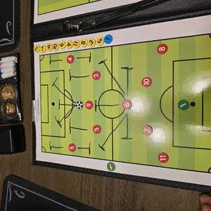 Soccer Tactical Board, 1 Set Football Tactical Board with Pen, Football Training Board, Soccer Accessories for Coach & Referee, Football Training Tools, Soccer Equipment, Soccer Gear