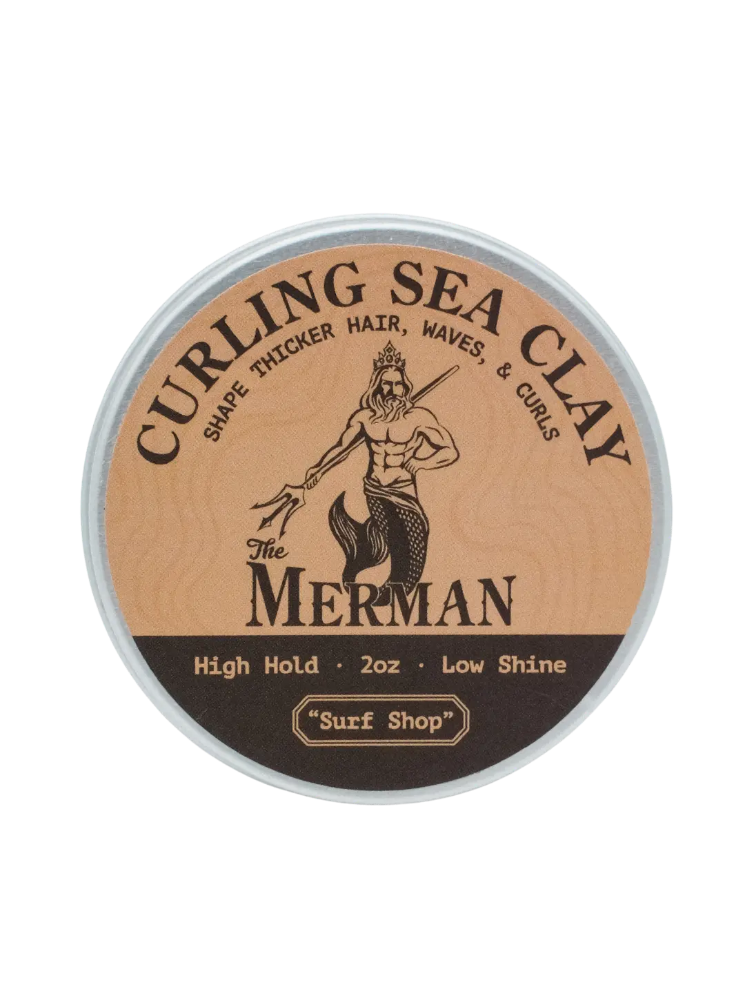 Curling Sea Clay | Hair Styling Clay for Men | Texture, Waves & High Hold, 2 oz Tin