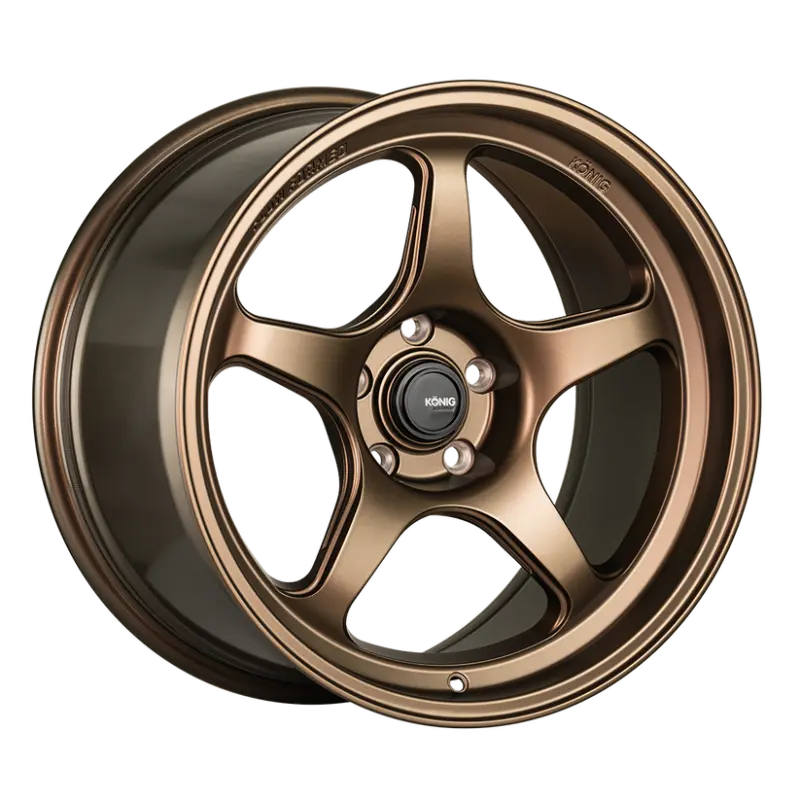 Konig Hyperspec 15x9 4x100 ET35 Matte Bronze Wheel (Knurled Bead)