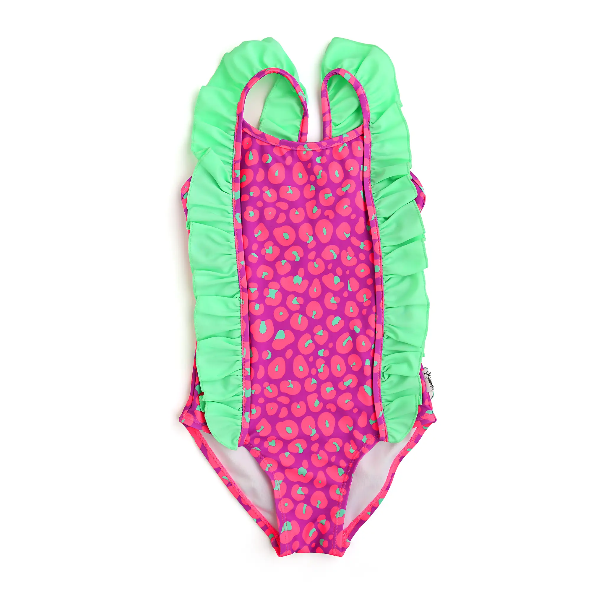 Tara Leopard TANK ONE PIECE Leotard Bright Summer Purple Green Gigi and Max