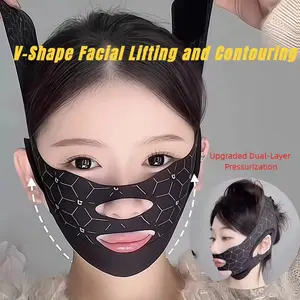 High-End Facial Lifting Bandage, Face Sculpting Mask, Double Chin Improvement, Polyester and Silicone Material, Tool