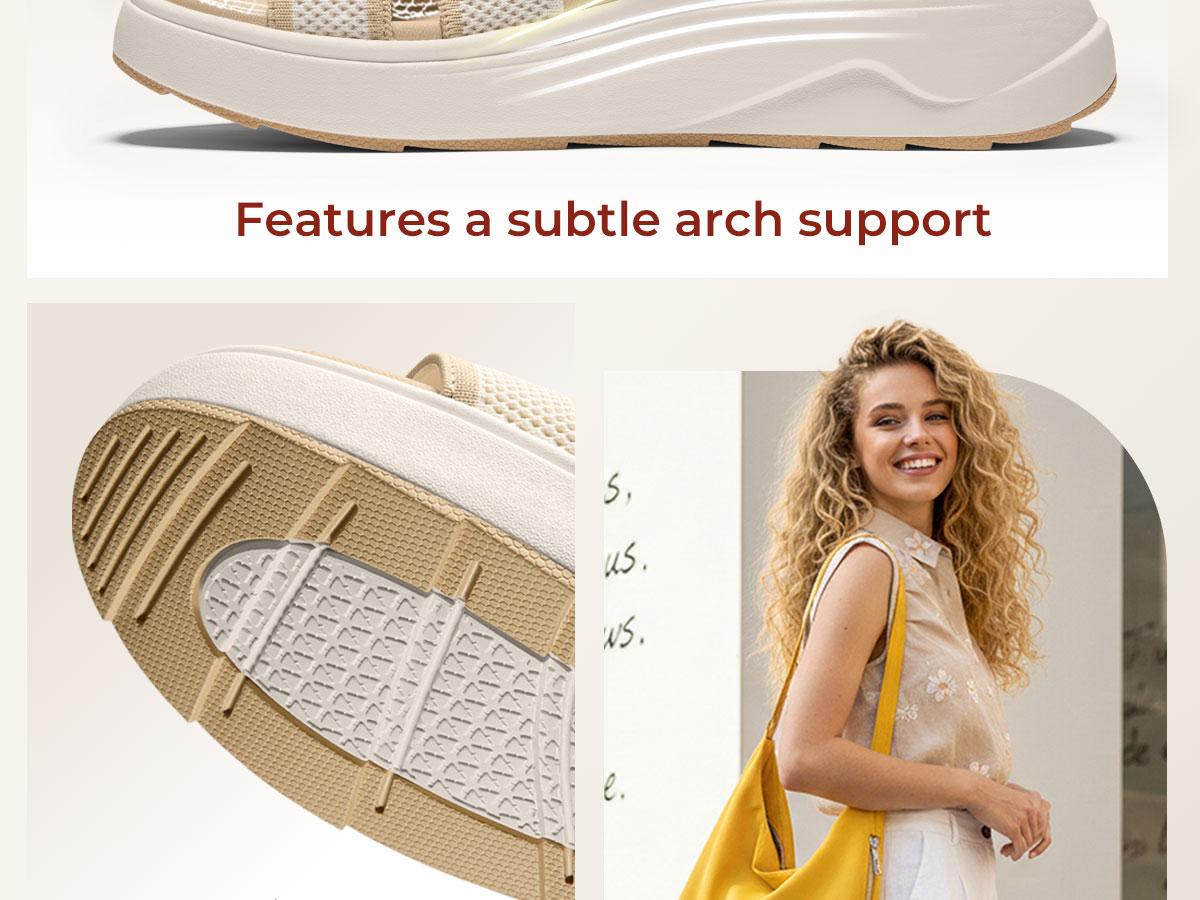 Vilanva Women’s Orthopedic Platform Walking Sandals with Arch Support Lightweight Breathable knitted upper Comfortable Plantar Fasciitis Relief Sport Sandals For 2026 Summer Trendy Outfits