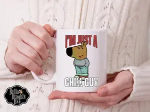 I'm Just a Chill Guy Coffee Mug - Chill Guy Meme - Crypto Meme Chill Guy 11oz or 15oz Coffee Cup