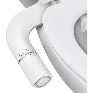Ultra-Slim Bidet Attachment for Toilet - Dual Nozzle (Frontal & Rear Wash) with Adjustable flow