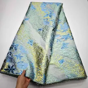 Brocade Lace Butterfly Blue