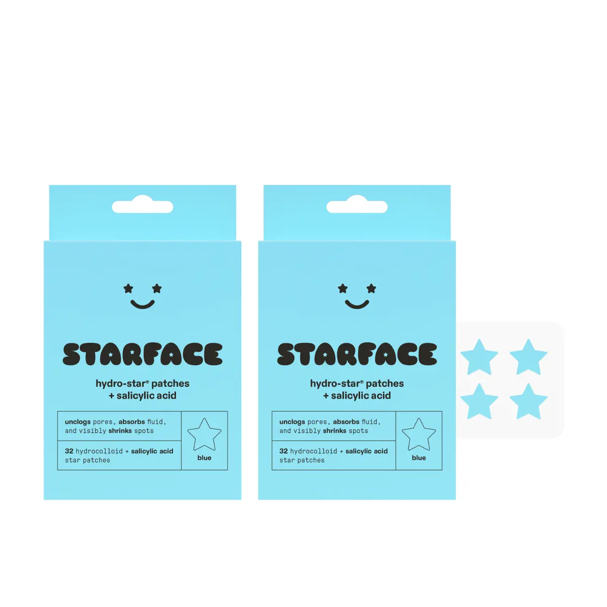 Starface Hydro-Star + Salicylic Acid 2-Pack Refill, 64ct
