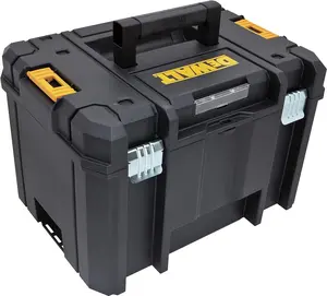 Tool Box, Extra Large Design, Removable Tray for Easy Access to Tools, Water and Debris Resistant (DWST17806)