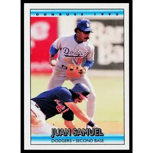 Juan Samuel 1992 Donruss #105b Los Angeles Dodgers