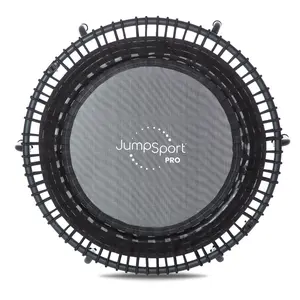 JumpSport 550f PRO Indoor Lightweight 44 Inch Folding Fitness Trampoline, Black