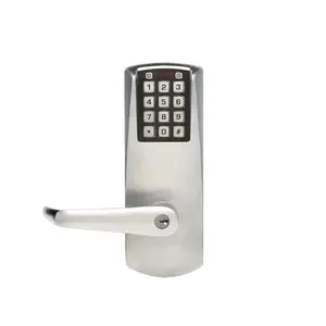 Dormakaba E-Plex E201UXSLL Digital Keypad Lock Electronic Code Lock, Grade 1 Electronic Pushbutton Exit Trim Lever with Mortise, SVR Devices, Schlage C Keyway