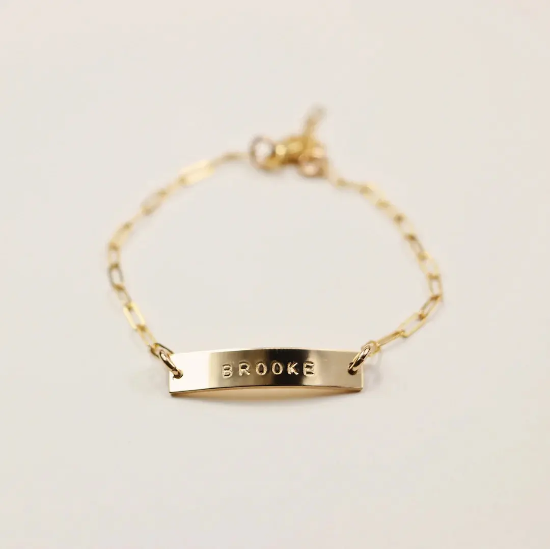 Mini Bracelet | Hand-stamped Personalized Bracelet Mini Version