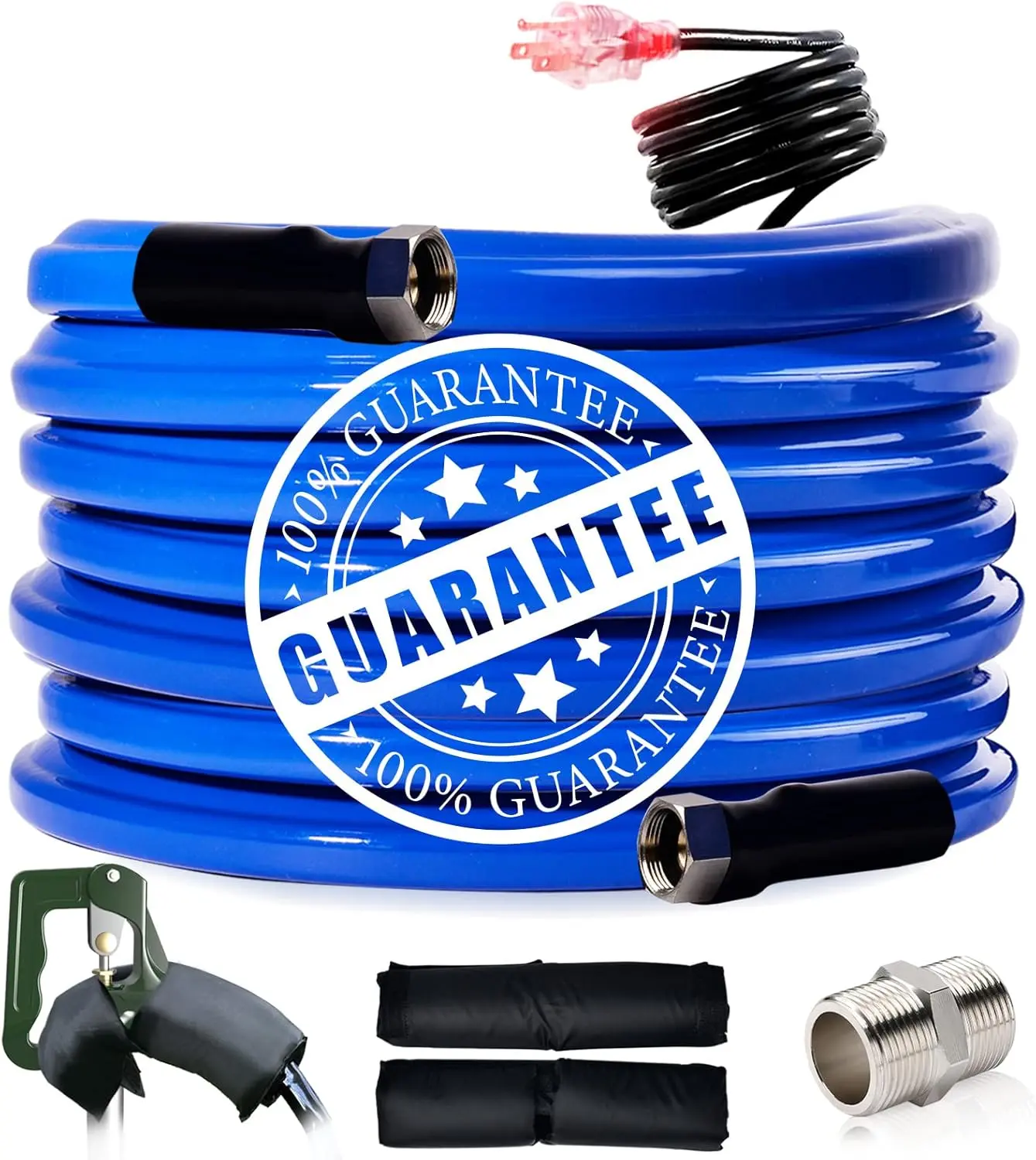30FT,15FT, Heated Water Hose for RV,-45 ℉ Antifreeze Heated Drinking Garden Water Hose，Electrically Heated Garden Hoses, Rv Accessories，Rv，Rv Water Hose
