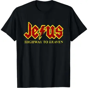 Jesus Highway To Heaven Funny Christian Lovers Unisex T-Shirt