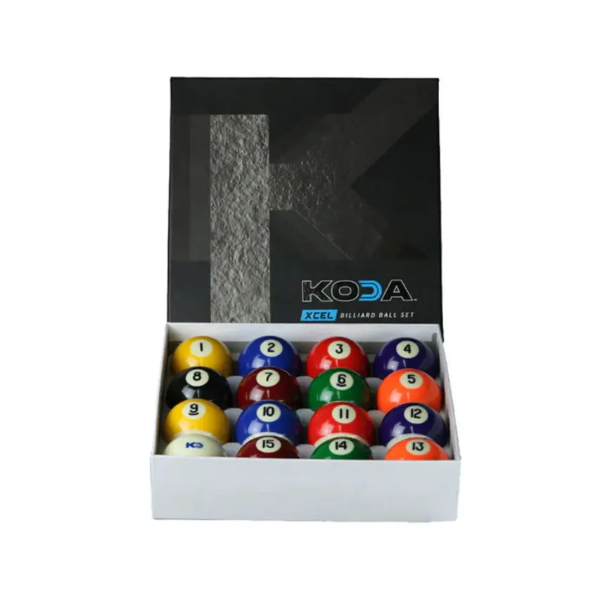 X-CEL Billiard Ball Set - Regulation 2-1/4" Diameter, Solids Stripes Design, Consistent Shape, Balance & Weight, Affordable for New Players with Great Hardness, Balls, Classic Solids And Stripes Design, Great Balance, Diameter 2-1/4", Affordable Balls