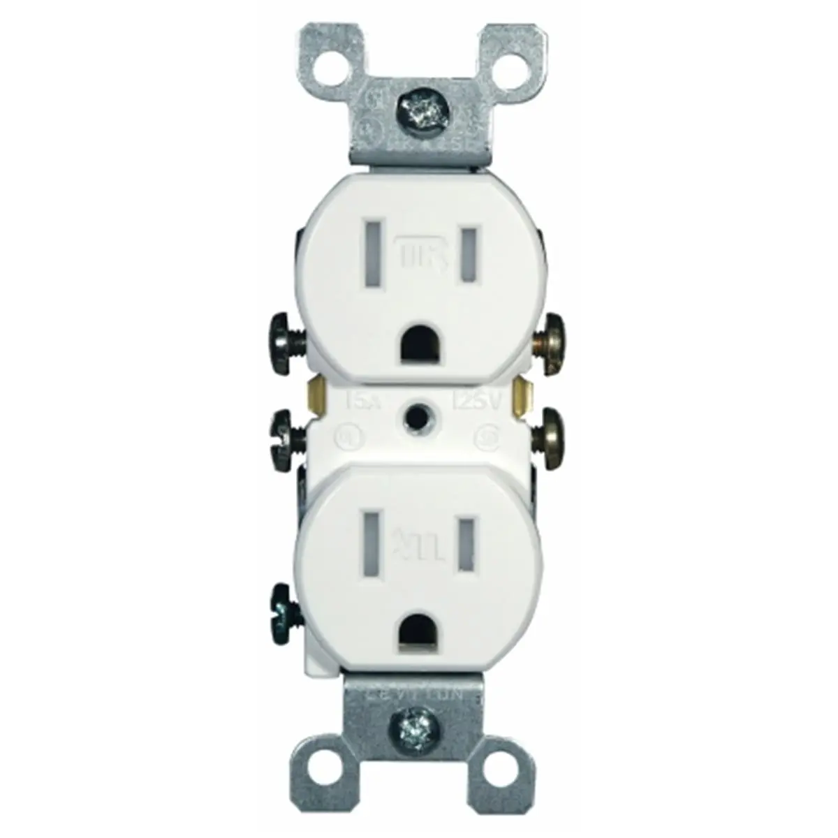 212 MAIN White 5-15R NEMA 15A Tamper-Resistant Residential Duplex Receptacle, US Plug