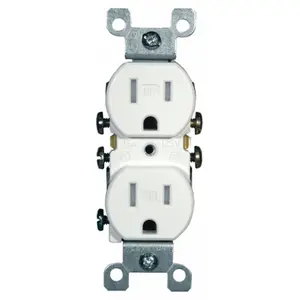 212 MAIN White 5-15R NEMA 15A Tamper-Resistant Residential Duplex Receptacle, US Plug
