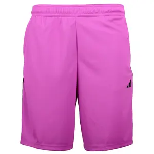 adidas Mens Train Essentials Pique Striped Athletic Shorts Training Casual Bottoms Casual Moisture Wicking - Pink