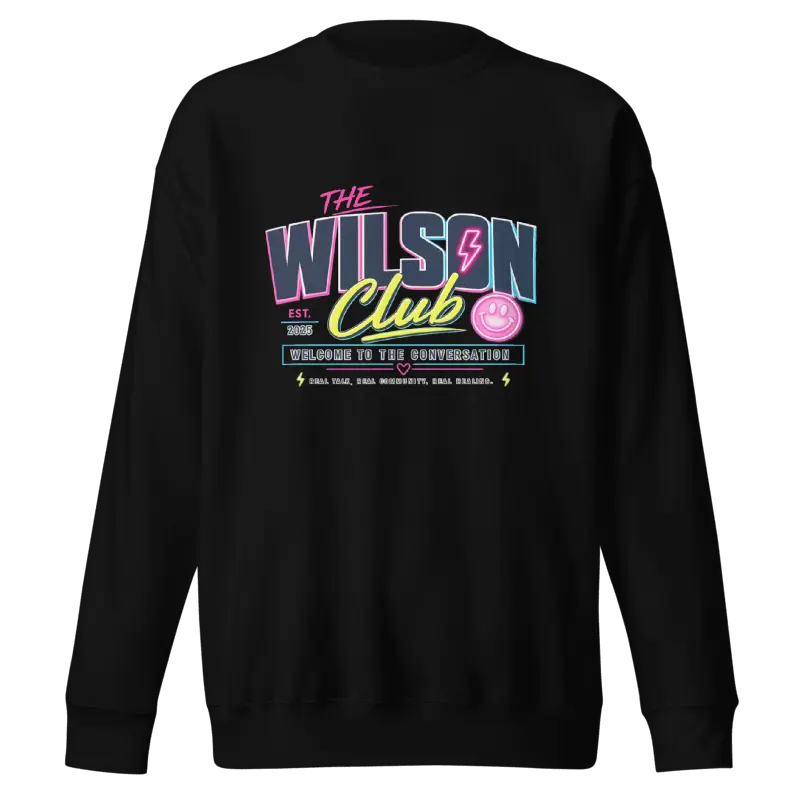 Women's Neon Club Sweatshirt, Casual Long-Sleeve Pullover for Daily Wear
