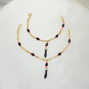 Azabache Bracelet with Figa Hand Charm - Gold Plated Protection Bracelet- Pulsera De Azabache Para Bebe, Nino, Nina Y Adulto