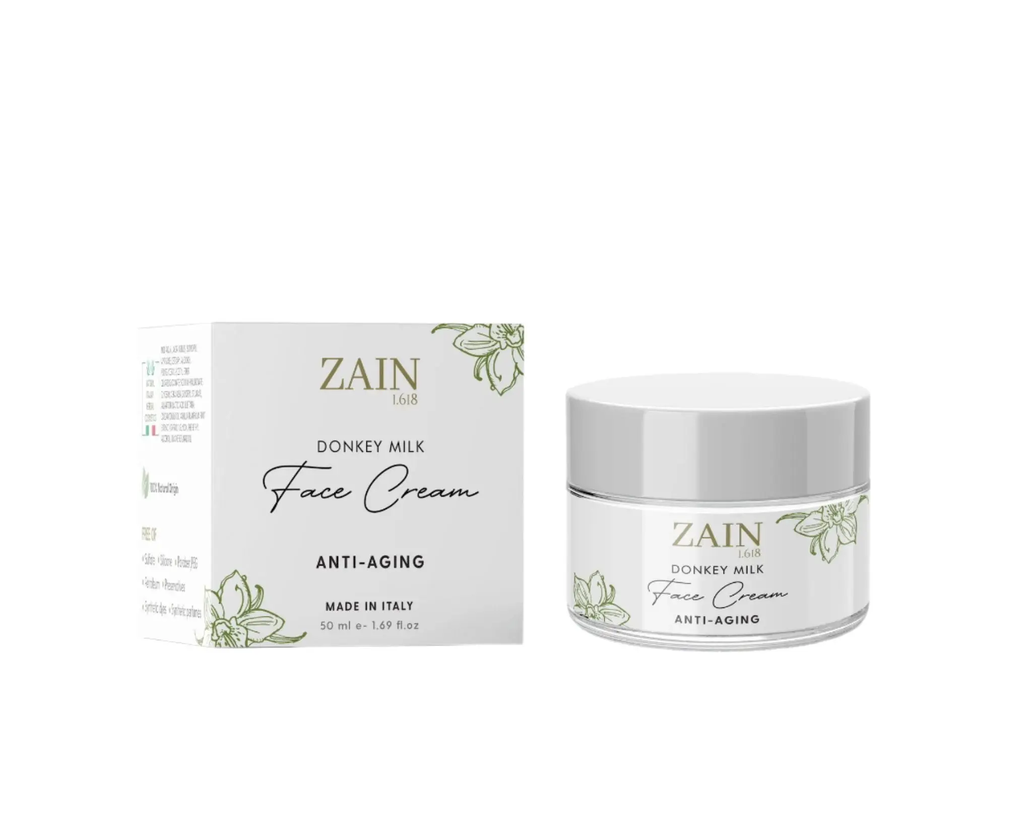 ZAIN1 Moisturizing Face Cream – Anti-Aging with Donkey Milk, Vitamins, and Protein Hydrate Moisturizer