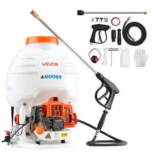 fathersdaygift  VEVOR Gas Powered Backpack Sprayer, 26.5CC 0.9HP Engine, Garden Sprayer with 5 Gallon Tank, Large Area Coverage, Lawn Spraying Machine with 24 in Wand Nozzles for Efficient Gardening Farming